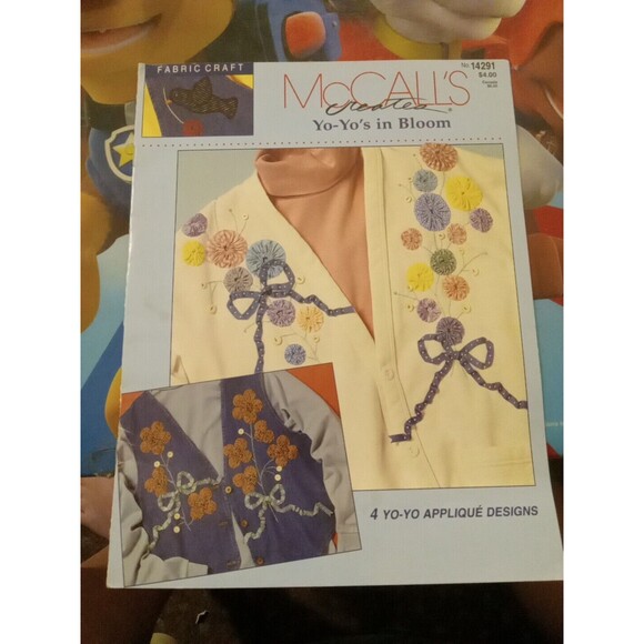 Yo-Yo's in Bloom Fabric Craft Patterns | McCall's Creates #14291 - Picture 1 of 2